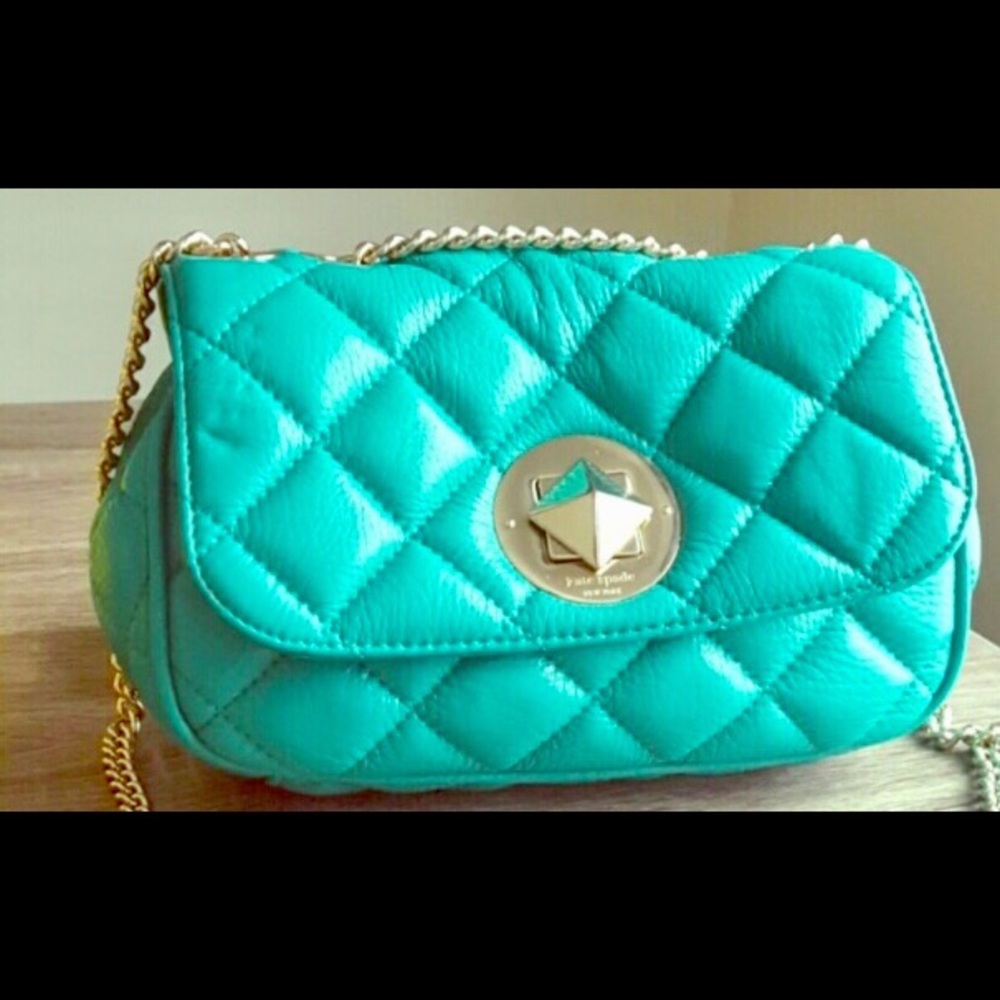 Kate Spade Quilted Teal Handbag